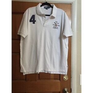 Polo Ralph Lauren Mens RLPC Polo Shirt SZ XL/White
